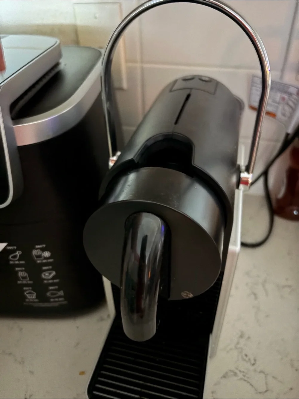 Nespresso Pixie Coffee Machine Box in Tan and Black